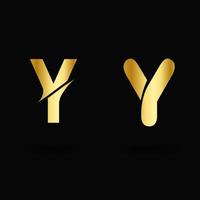 vector luxe letter y typografie
