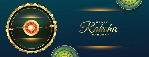 versierd rakhi voor raksha bandhan festival viering banier vector