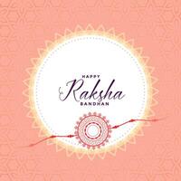 Indisch raksha bandhan festival achtergrond wensen kaart ontwerp vector