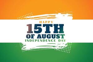Indië onafhankelijkheid dag driekleur achtergrond vector