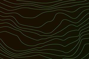 abstract golvend dynamisch blauw groen parple licht lijnen kromme banier Aan zwart achtergrond in concept technologie, neurale netwerk, neurologie, wetenschap, muziek, neon licht. vector