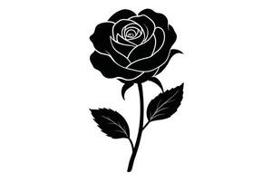 roos bloemstuk aquarel handgeschilderde boeket set vector