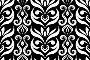 naadloos zwart en wit vector patronen