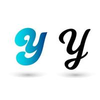 stijlvolle letter y typografie vector