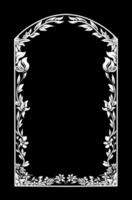 vintage ornamentframe. decoratieve grenskaders, scheidingswand in retrostijl. elegante vintage frame en bruiloft ornamenten geïsoleerde iconen vector set. kalligrafische filigraan zwarte inktranden collectie