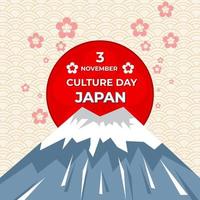 3 november Japanse cultuurdag vector