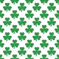 gelukkig heilige Patrick dag. groen klaver, 3 blad Klaver naadloos patroon vector illustratie
