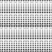 grootte afgestudeerd dots in rijen naadloos patroon. subtiel monochroom meetkundig ornament voor het drukken Aan verschillend oppervlakken. vector