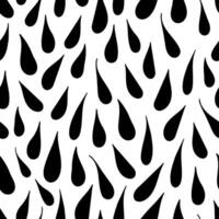 hand- getrokken zwart druppels over- wit geregeld in vector naadloos patroon. aantrekkelijk oppervlakte kunst structuur met onregelmatig zwart druppels voor het drukken of gebruik in grafisch ontwerp projecten.