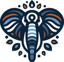 olifant kleurrijk logo vector