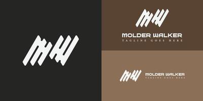 abstract brief mw of wm logo ontwerp inspiratie in wit kleur geïsoleerd Aan meerdere achtergrond kleuren. brief mw of wm in zwart kleur toegepast voor interieur ontwerp bedrijf logo inspiratie sjabloon vector