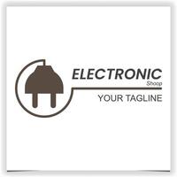 elektronica op te slaan logo ontwerp sjabloon vector