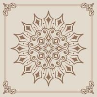 mandala ornament, ronde decoratief ontwerp vector