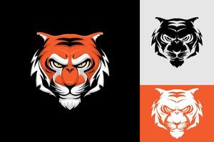tijger hoofd vector logo ontwerp