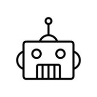 robot icoon symbool vector sjabloon