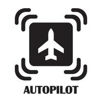 automatische piloot icoon vector illustratie ontwerp