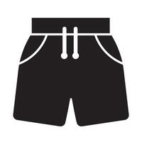 shorts icoon logo vector ontwerp sjabloon