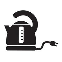 elektrisch waterkoker icoon logo vector ontwerp sjabloon