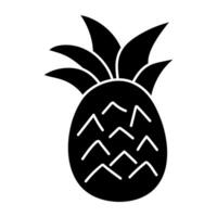 een icoon ontwerp van ananas vector