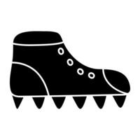 modern ontwerp icoon van wandelen laarzen vector