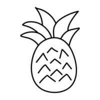 een icoon ontwerp van ananas vector