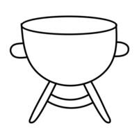 een modieus ontwerp icoon van barbecue rooster vector