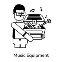 modieus muziek- uitrusting vector