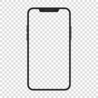 smartphone apparaat mockup ui ux vector illustratie