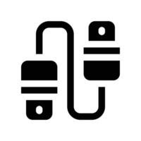 USB plug icoon. vector glyph icoon voor uw website, mobiel, presentatie, en logo ontwerp.