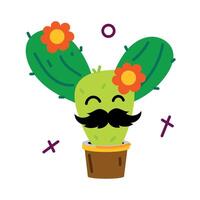 modieus Mexicaans cactus vector