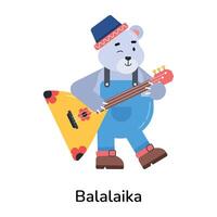 trendy balalaika concepten vector