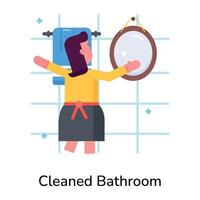 modieus schoongemaakt badkamer vector