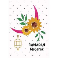 vector illustratie van Ramadan kareem groeten kaart