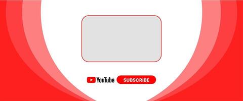 youtube kanaal Hoes draadframe. youtube banier voor ontwerp uw kanaal. youtube kanaal naam lager derde vector