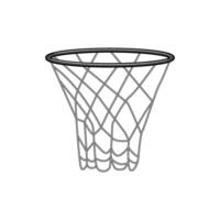 licht basketbal hoepel tekenfilm vector illustratie