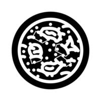 vis stoofpot zee keuken glyph icoon vector illustratie