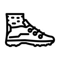 schoenen paintball spel lijn icoon vector illustratie