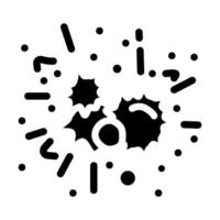 geklater paintball spel glyph icoon vector illustratie