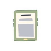 tablet e-reader tekenfilm vector illustratie