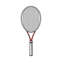 bal tennis racket tekenfilm vector illustratie