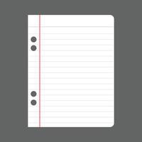 gemakkelijk blanco wit papier Notitie vector
