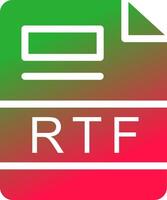 rtf creatief icoon ontwerp vector