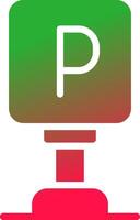 parkeren creatief icoon ontwerp vector