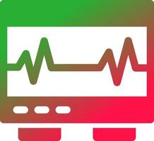 elektrocardiogram creatief icoon ontwerp vector