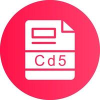 cd5 creatief icoon ontwerp vector