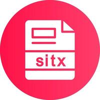 sitx creatief icoon ontwerp vector