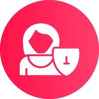 gebruiker veiligheid creatief icoon ontwerp vector