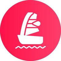 windsurfen creatief icoon ontwerp vector