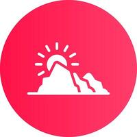 ijsberg creatief icoon ontwerp vector