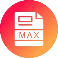 max. hoogte creatief icoon ontwerp vector